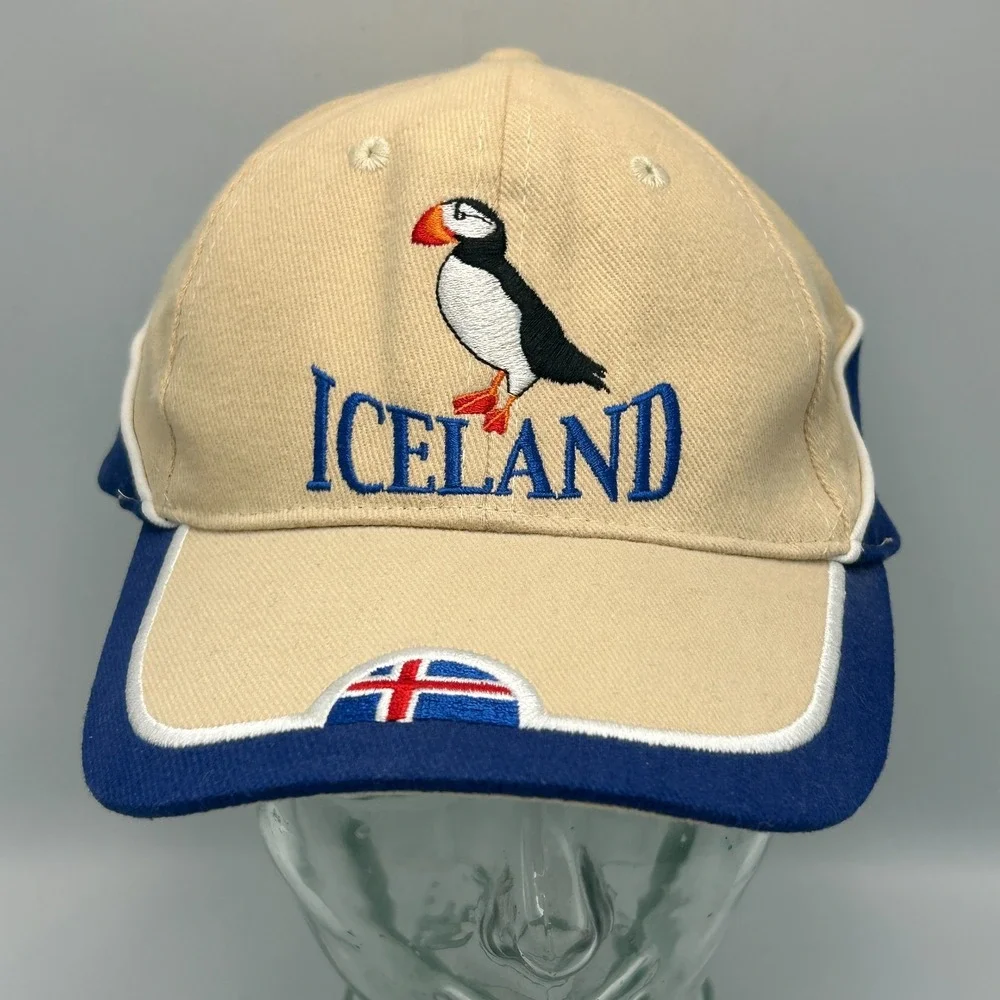 Iceland Puffin Hat Embroidered Flag Icewear Icelandic Drifta ehf Baseball Cap